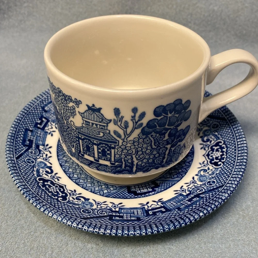 Blue Willow Churchill Coffee Cup Made in England